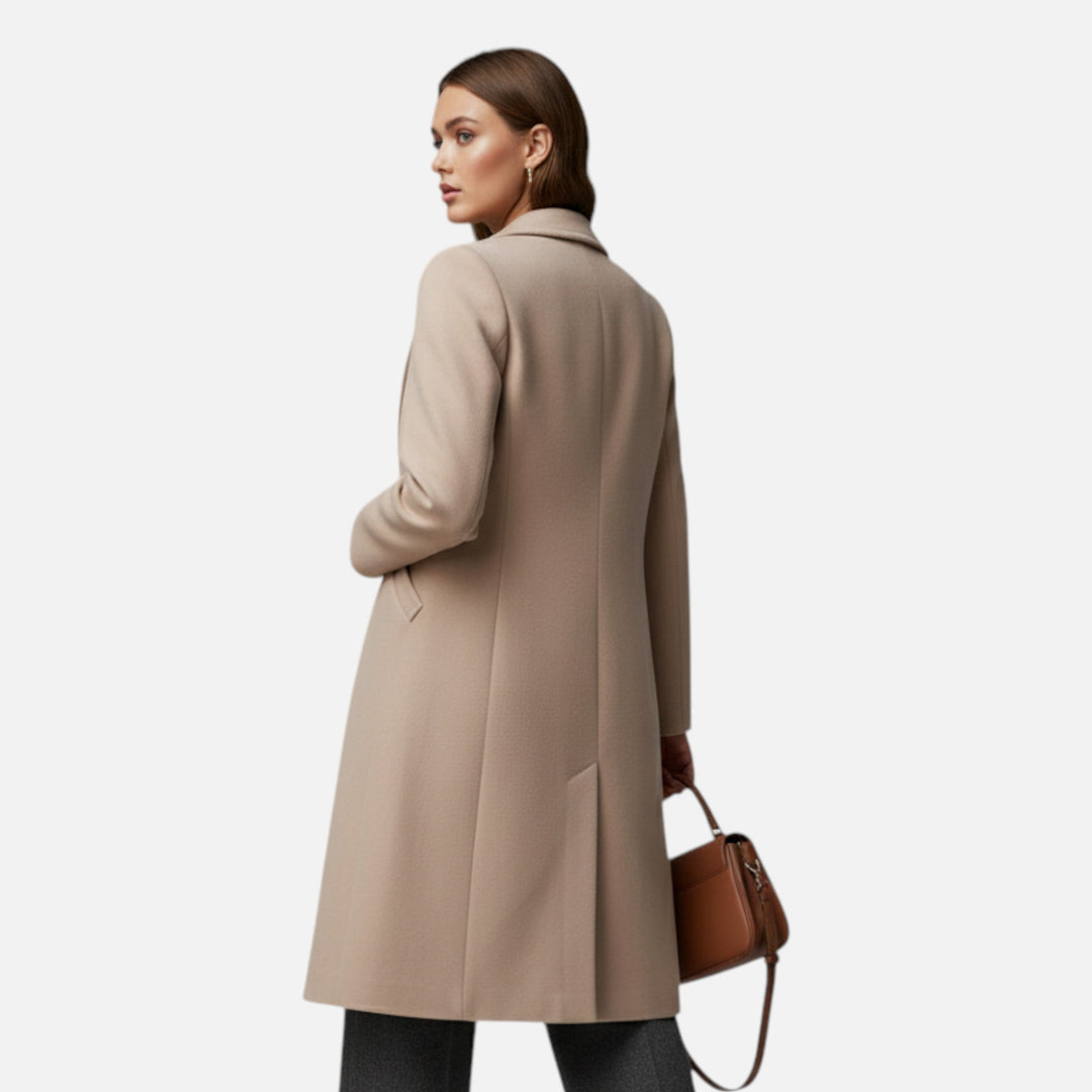 Women’s Winter Overcoat – Lapel Collar Elegance