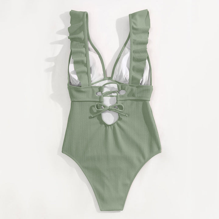 Women's One-Piece Ruffle Swimwear