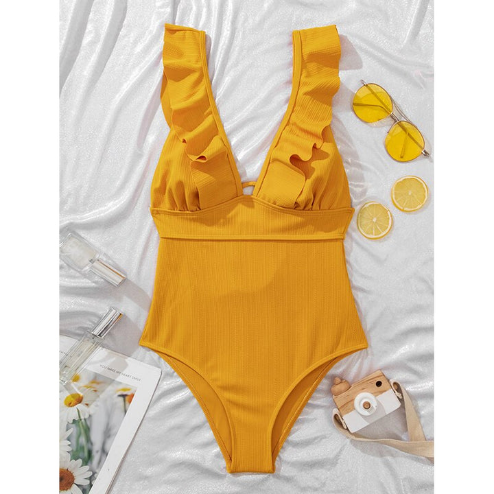 Women's One-Piece Ruffle Swimwear
