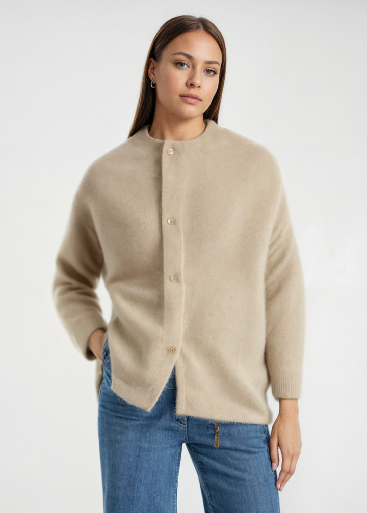 Women’s Cozy Wool-Blend Long Cardigan