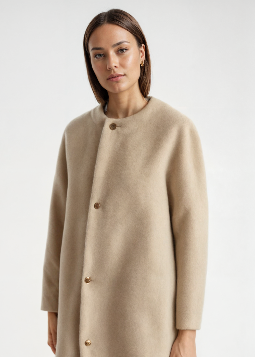 Women’s Cozy Wool-Blend Long Cardigan
