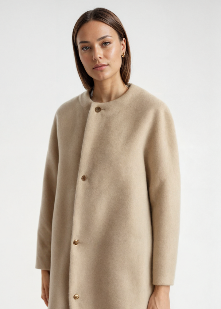 Women’s Cozy Wool-Blend Long Cardigan