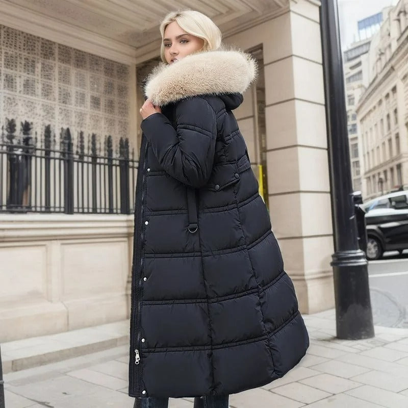 Isabelle | Women’s Long High-Collar Winter Puffer Coat