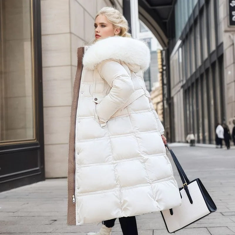 Isabelle | Women’s Long High-Collar Winter Puffer Coat