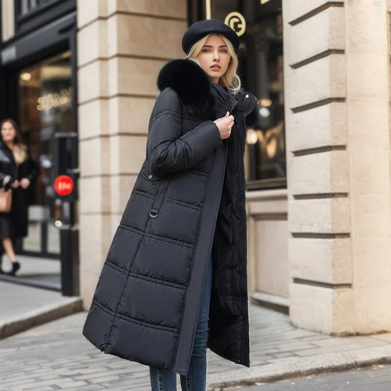 Isabelle | Women’s Long High-Collar Winter Puffer Coat