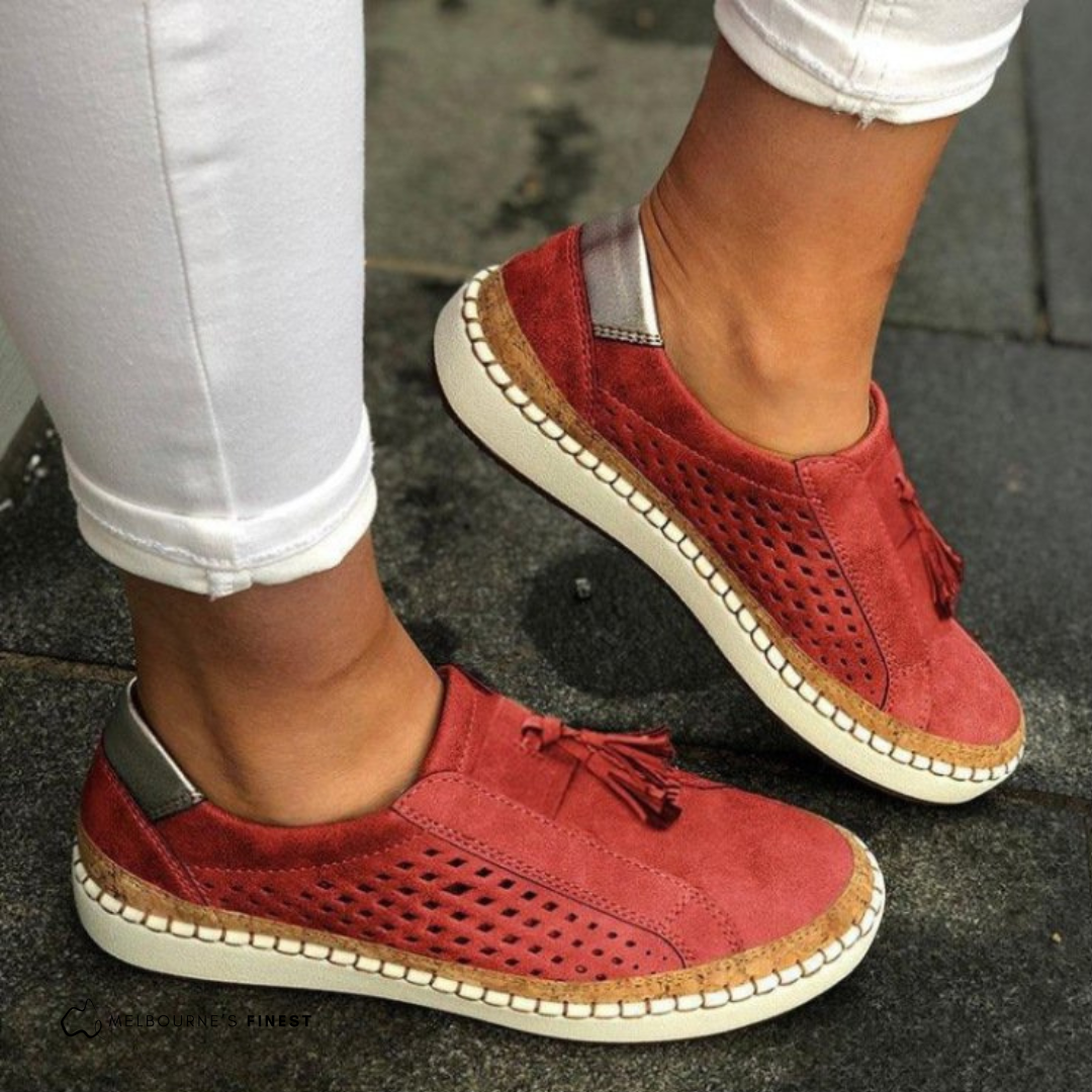 Women’s Comfortable Slip-On Shoes – Lightweight Casual Walking Flats