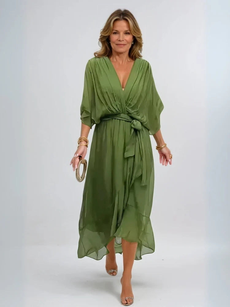 Isla | Women’s Elegant Flowing Midi Dress