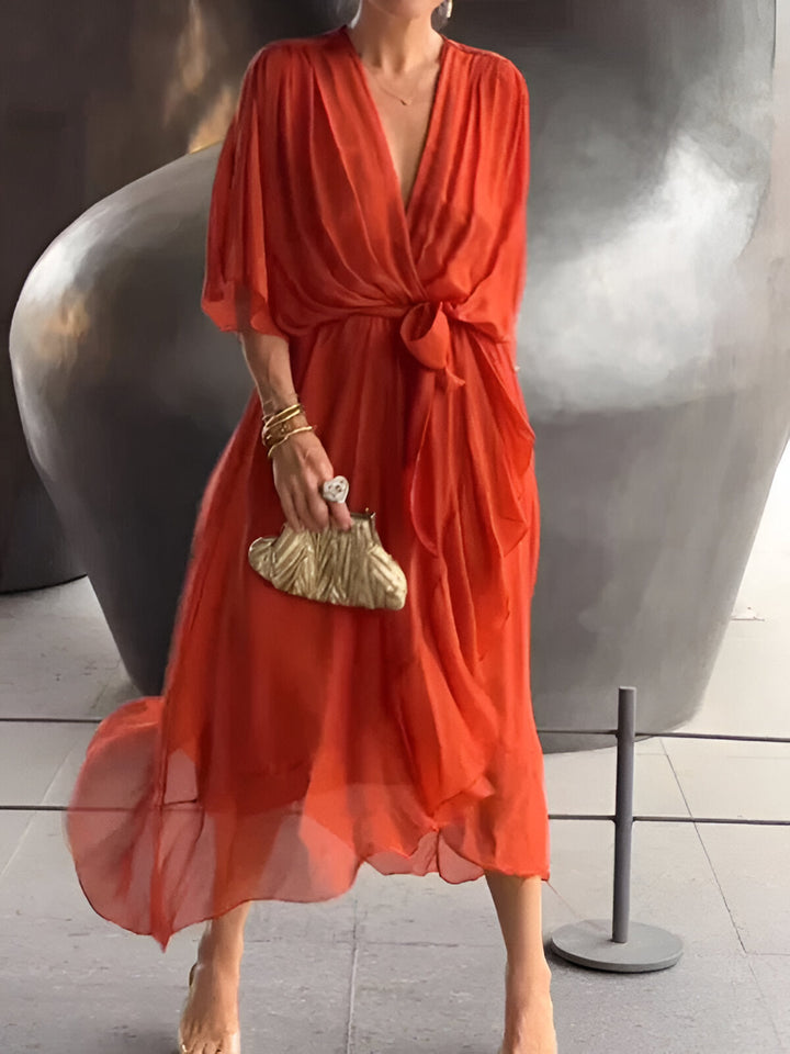 Isla | Women’s Elegant Flowing Midi Dress