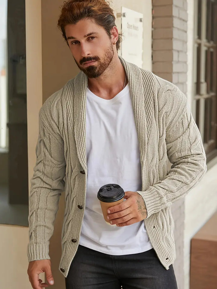Men's Casual Button Up Cardigan