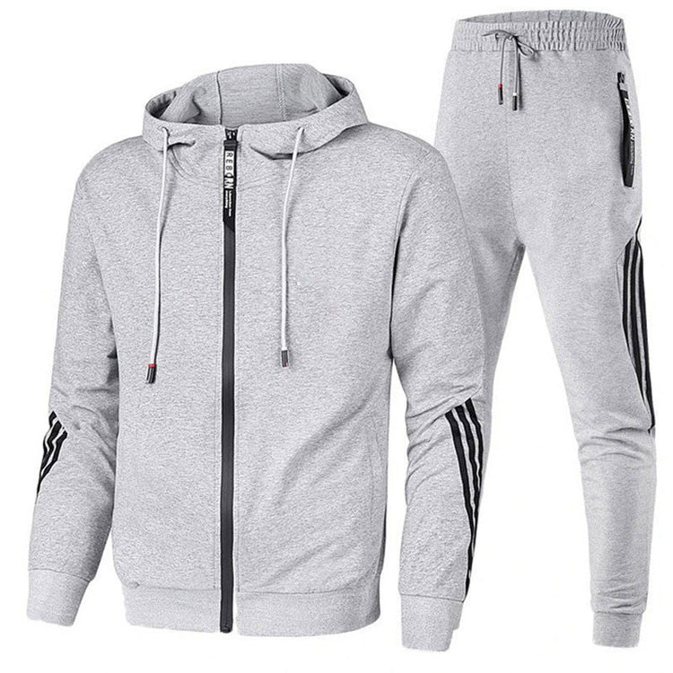 Men's Casual Sports Tracksuit With Zip Fastening