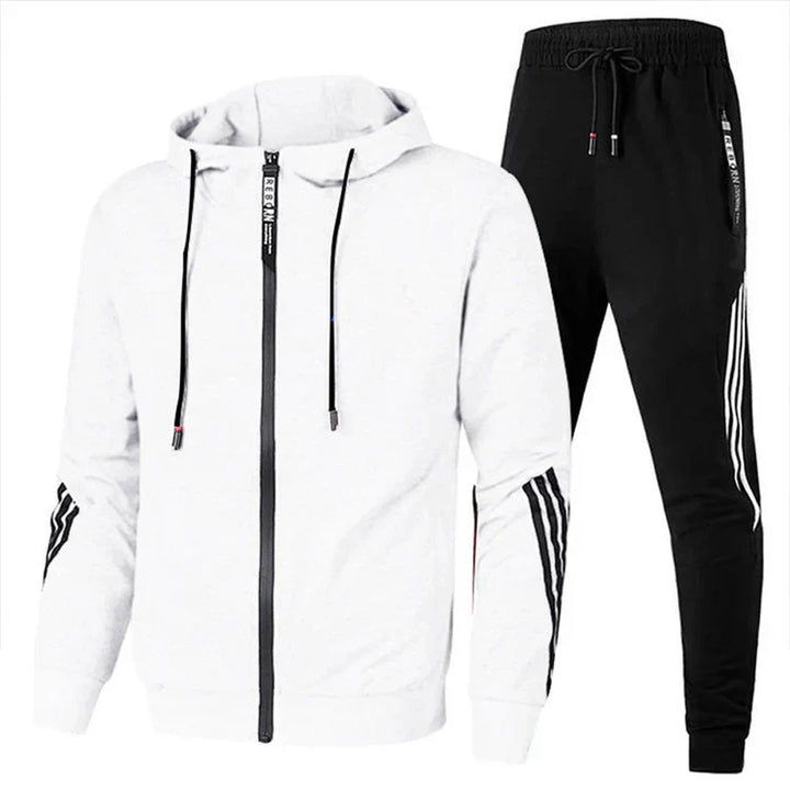 Men's Casual Sports Tracksuit With Zip Fastening