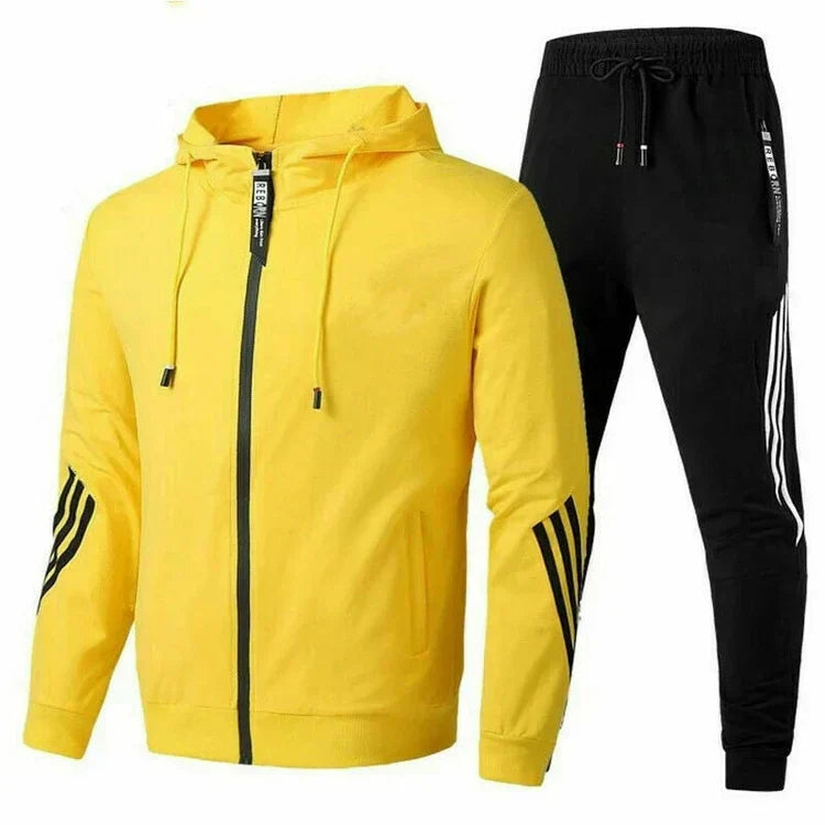 Men's Casual Sports Tracksuit With Zip Fastening