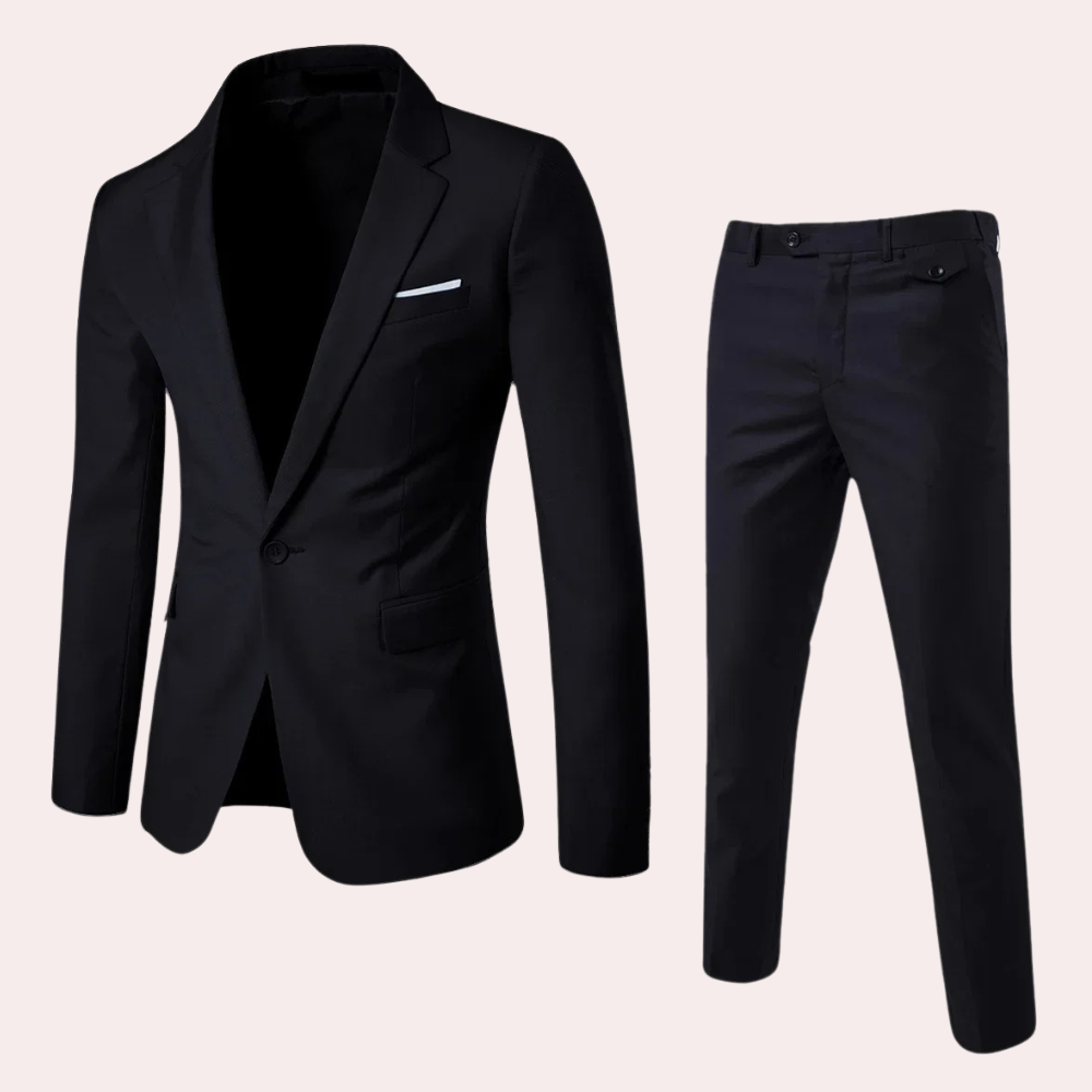 Men's Elegant Blazer and Trousers Suit Set
