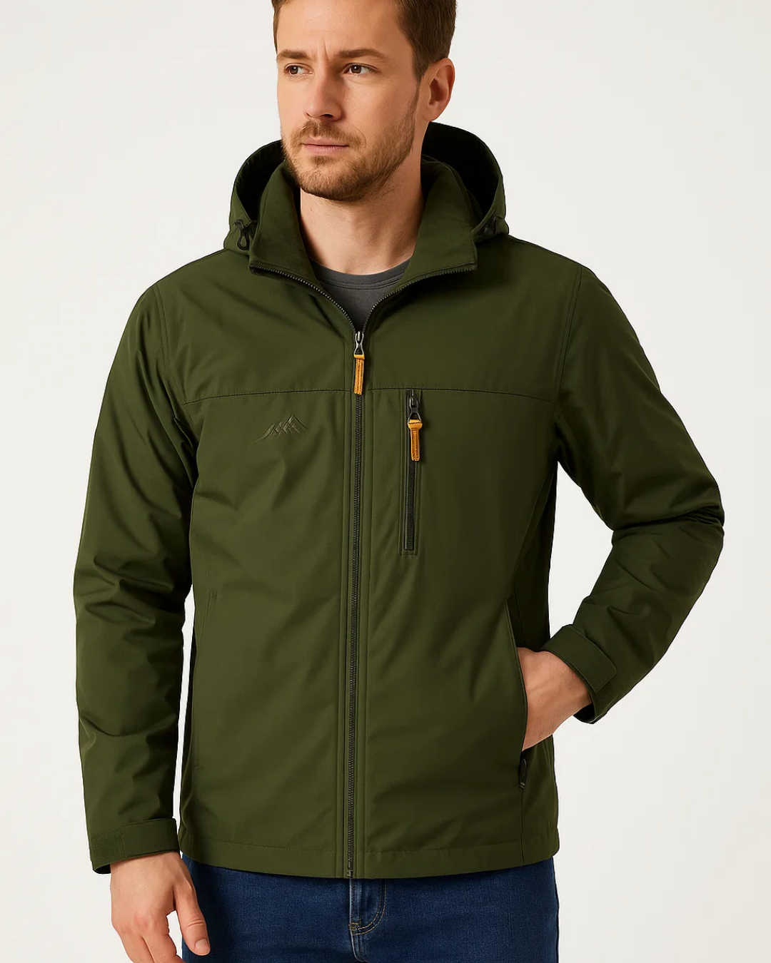 Men's Hooded Windbreaker Jacket