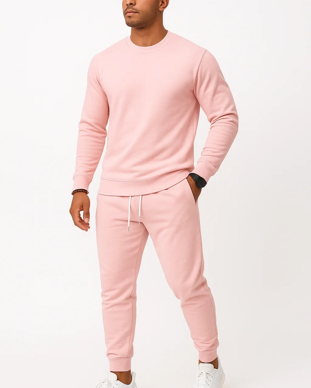 Men's Relaxed Tracksuit Set with Sweatshirt and Joggers