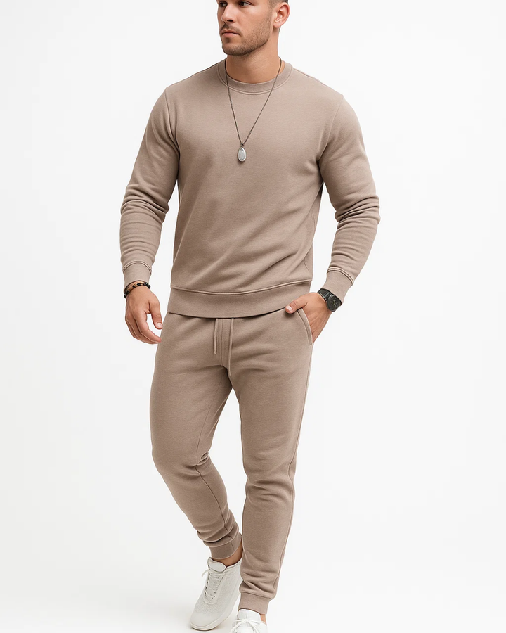 Men's Relaxed Tracksuit Set with Sweatshirt and Joggers