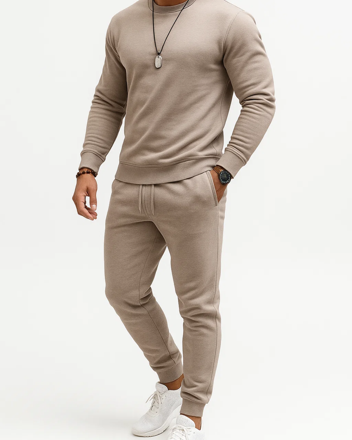 Men's Relaxed Tracksuit Set with Sweatshirt and Joggers