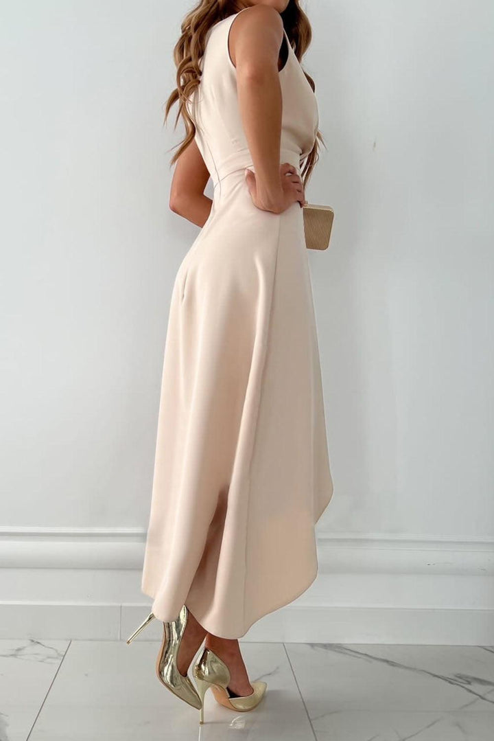 Elsie | Women's Elegant Wrap V Neck Dress