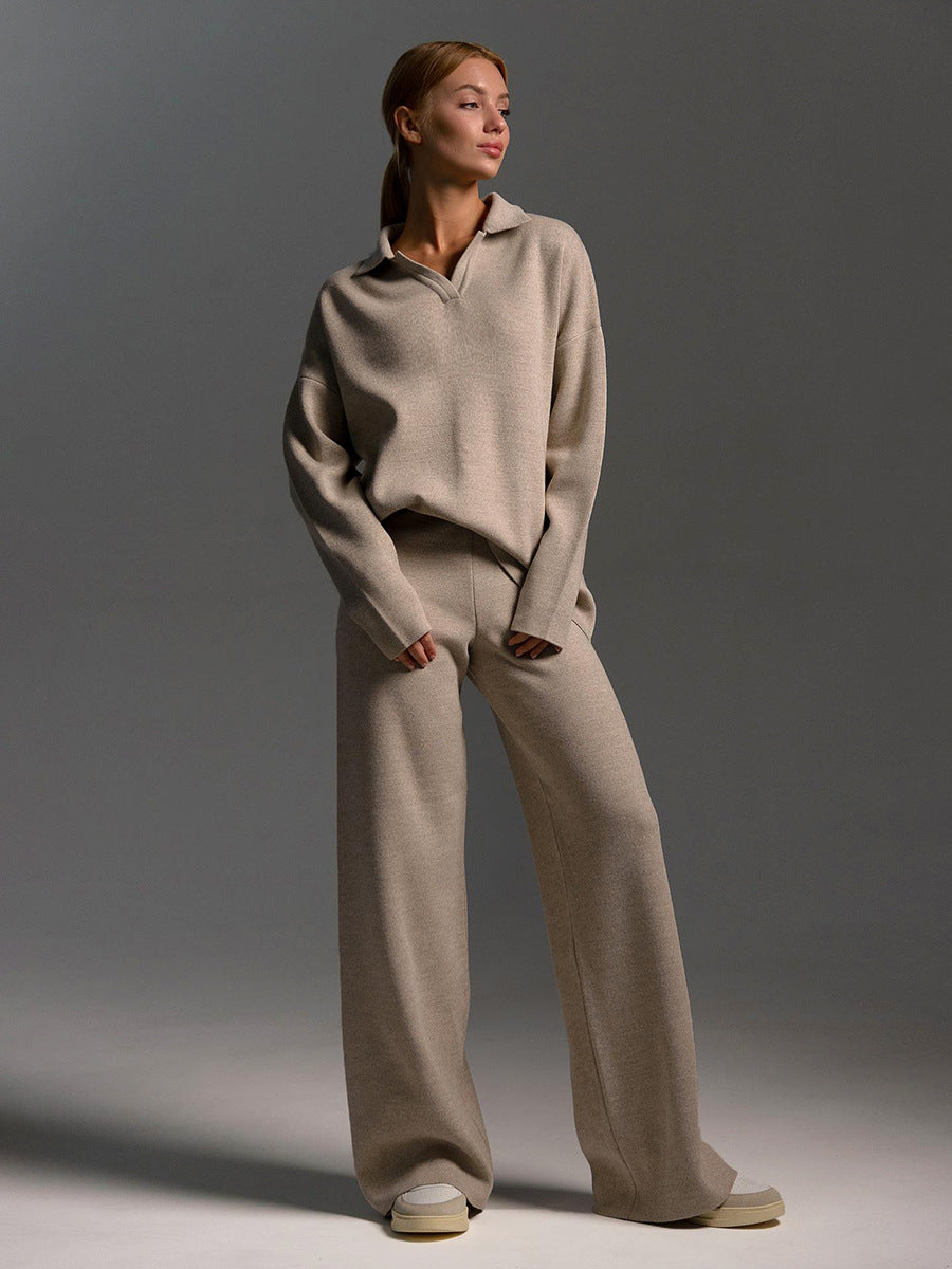 Willow | Women’s Collared Two Piece Relaxed Lounge Set
