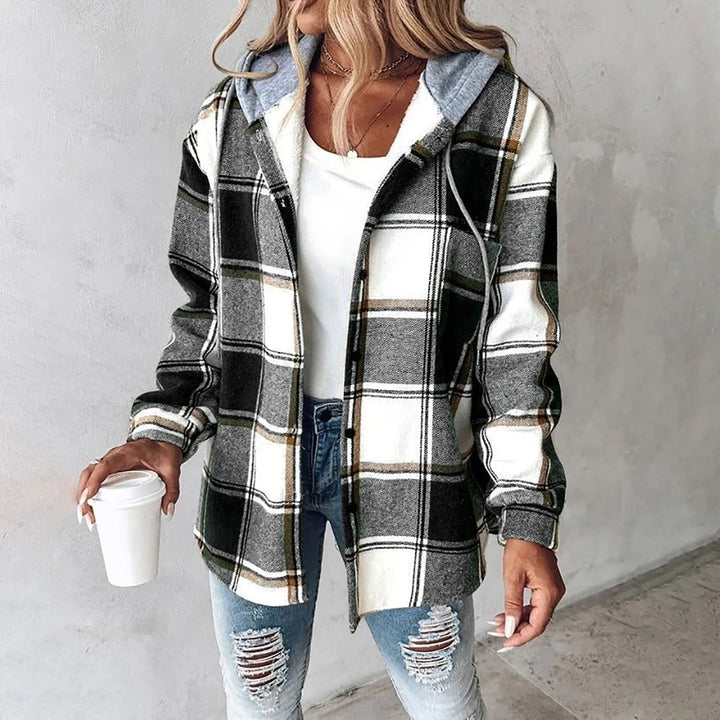 Robin – Warm Winter Checked Fleece-Lined Jacket