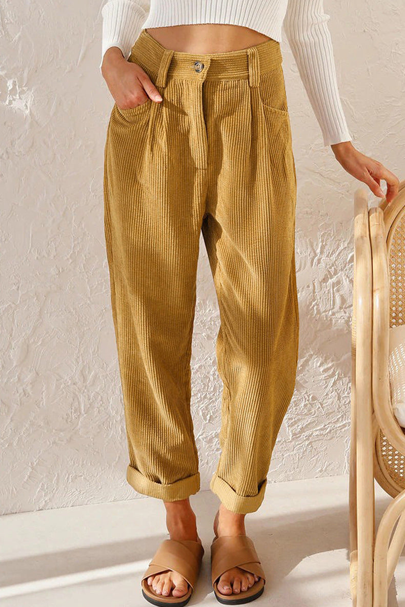 Maria | Fashionable Corduroy Pants