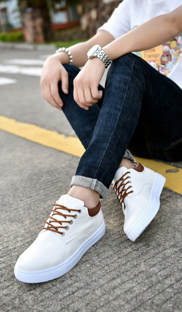 Men's Casual White Sole Sneakers
