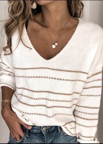 Maryam | Casual Striped Sweater