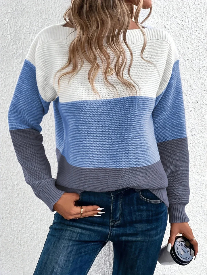Women’s Cozy Winter Colour-Block Pullover