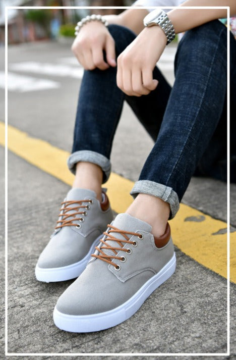 Men's Casual White Sole Sneakers