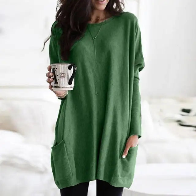 Women’s Oversized Longline Tunic Sweater