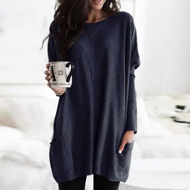 Women’s Oversized Longline Tunic Sweater