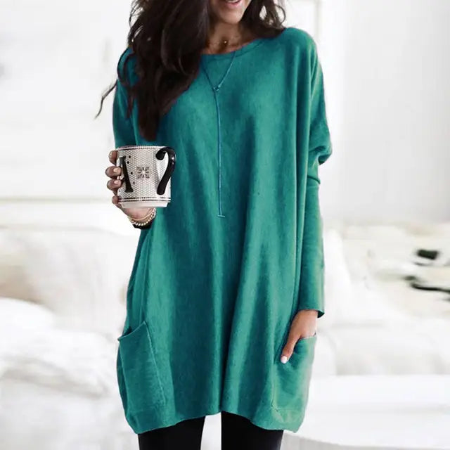 Women’s Oversized Longline Tunic Sweater