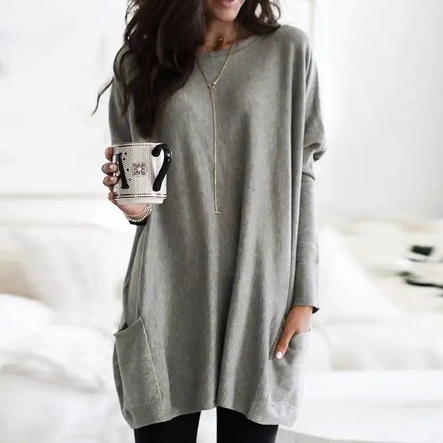 Women’s Oversized Longline Tunic Sweater