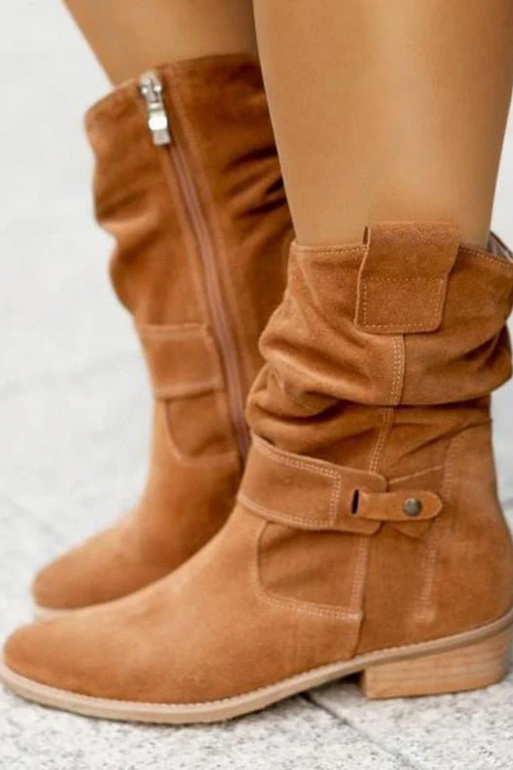 Women's Casual Low Heel Ankle Boots