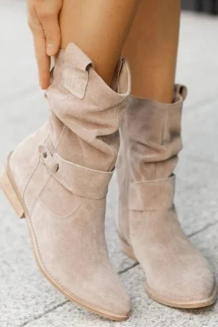 Women's Casual Low Heel Ankle Boots
