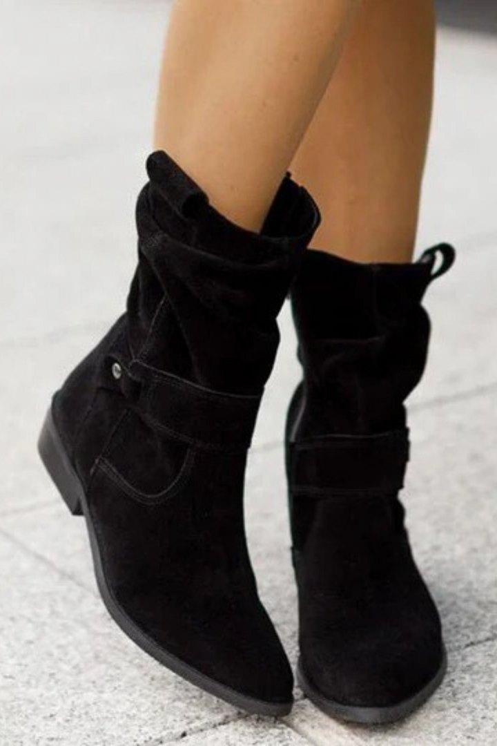 Women's Casual Low Heel Ankle Boots