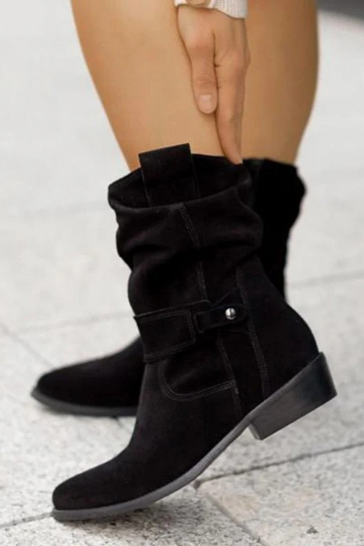 Women's Casual Low Heel Ankle Boots