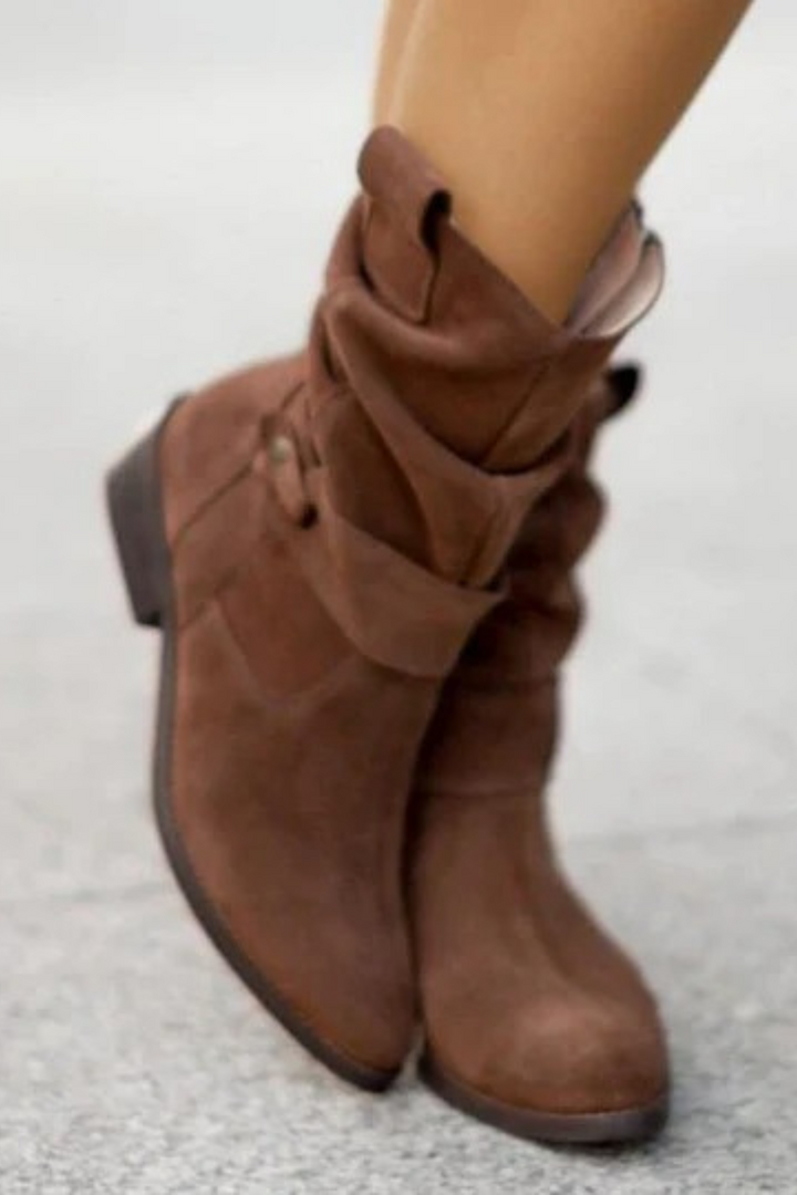 Women's Casual Low Heel Ankle Boots