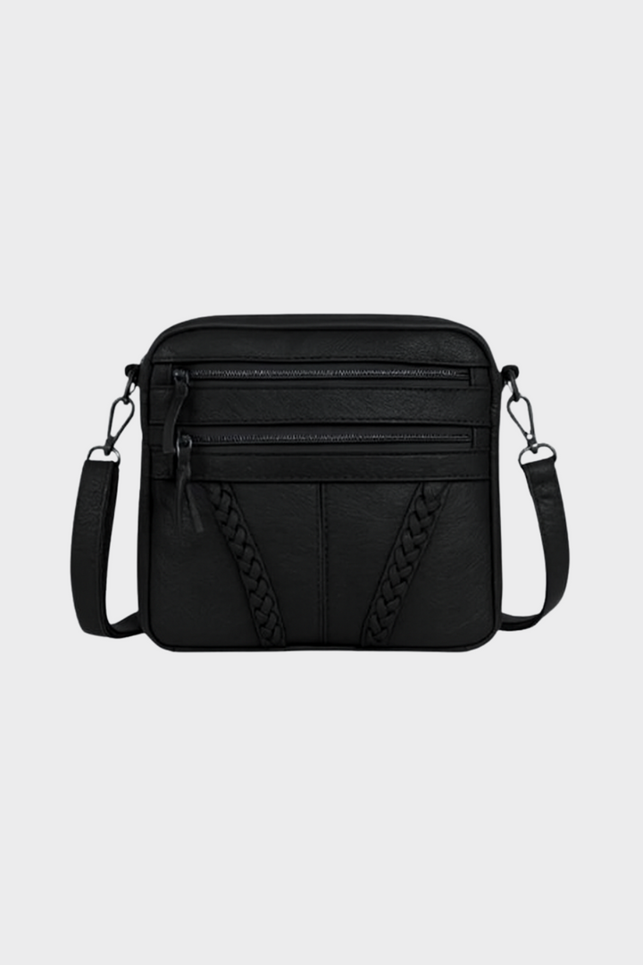 Women's Elegant Compact Leather Crossbody Bag