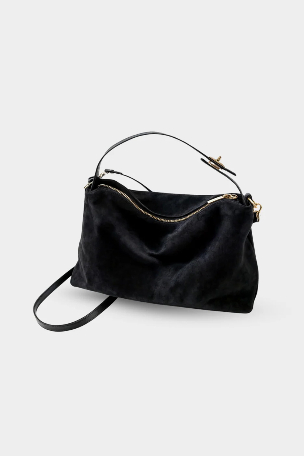 Women’s Faux Suede Shoulder Bag MM
