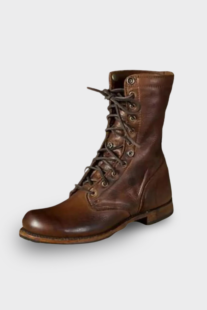 Women's Leather Lace-Up Ankle Boots