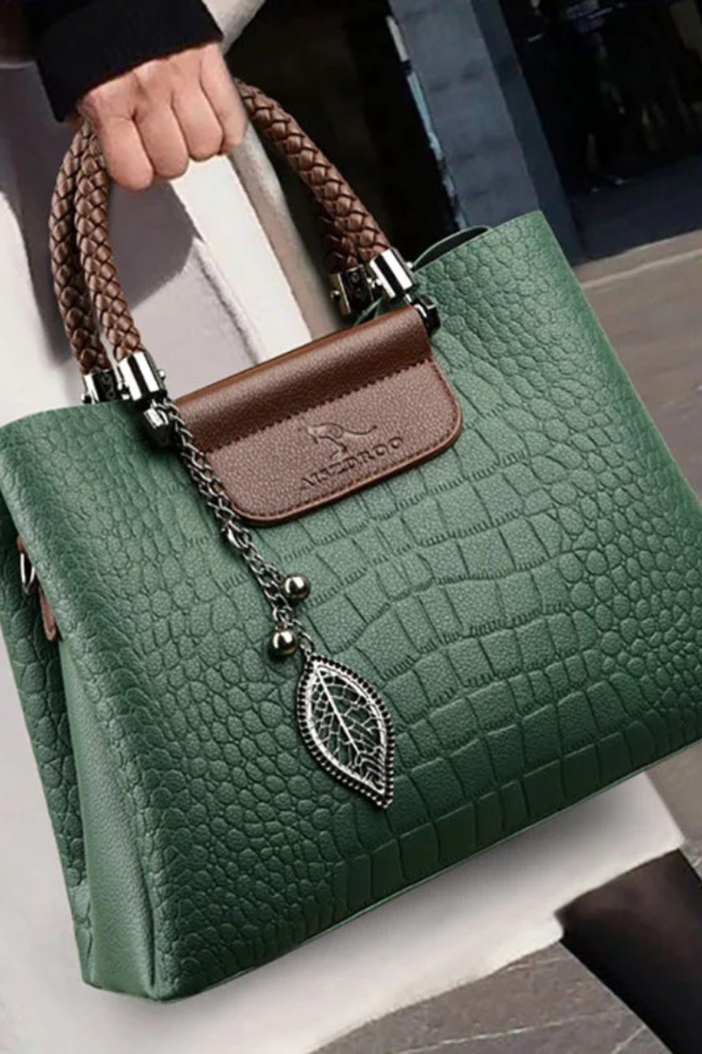 Women's Leather Top Handle Bag