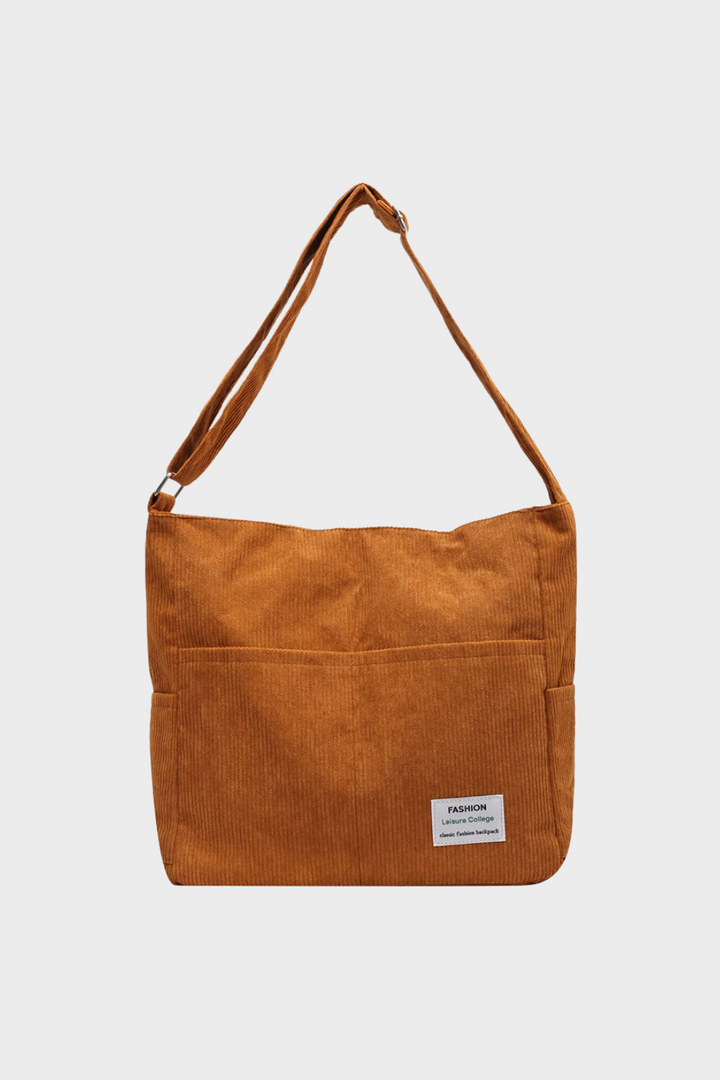 Women's Lightweight Corduroy Shoulder Bag