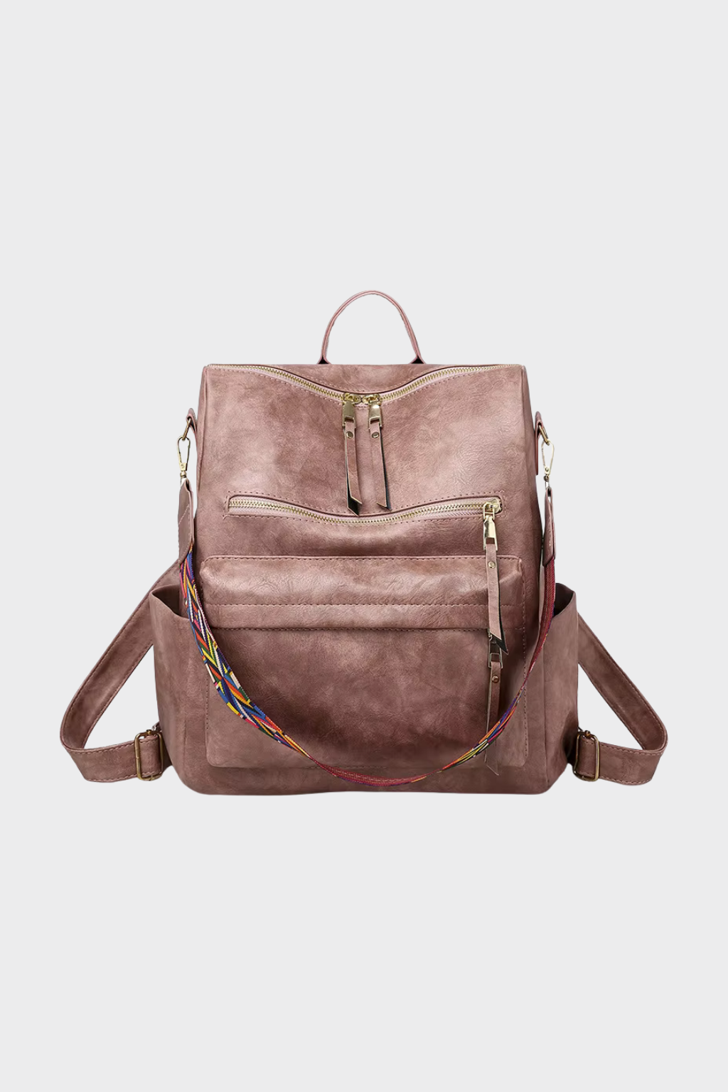Women's Modern Vegan Leather Backpack