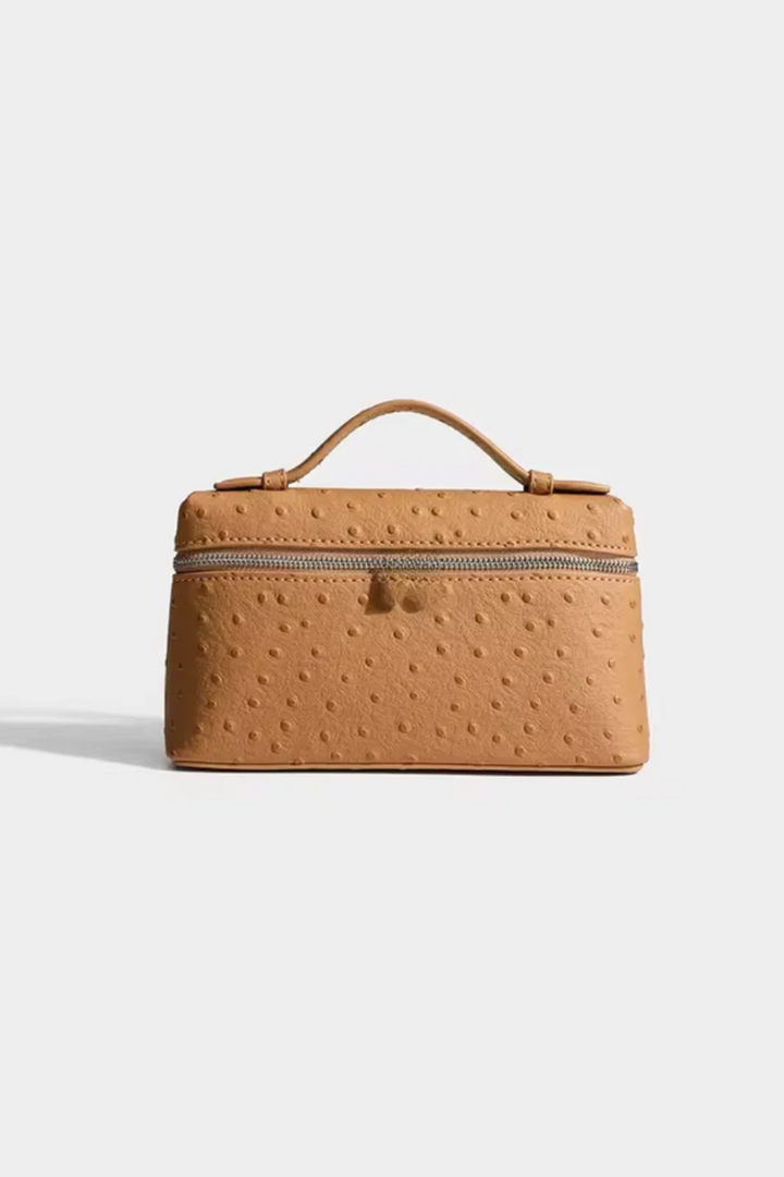 Women’s Ostrich-Textured Sling Clutch Bag