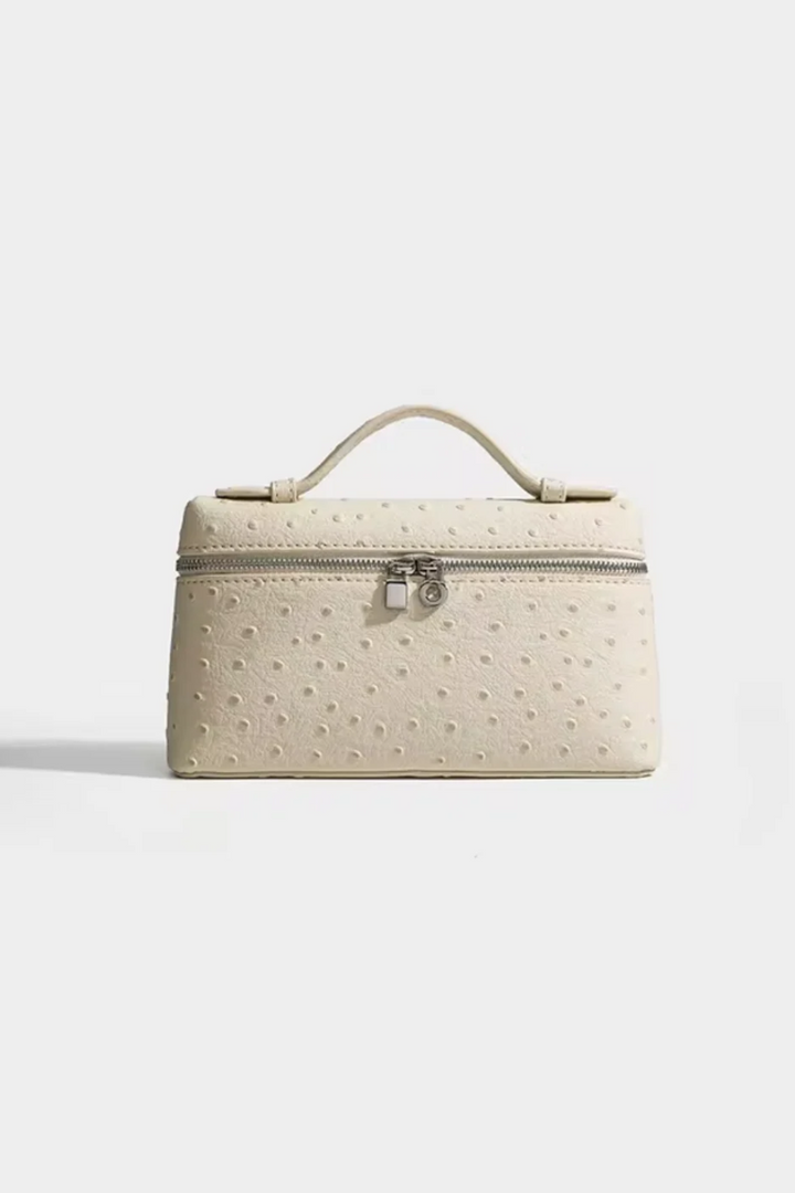 Women’s Ostrich-Textured Sling Clutch Bag