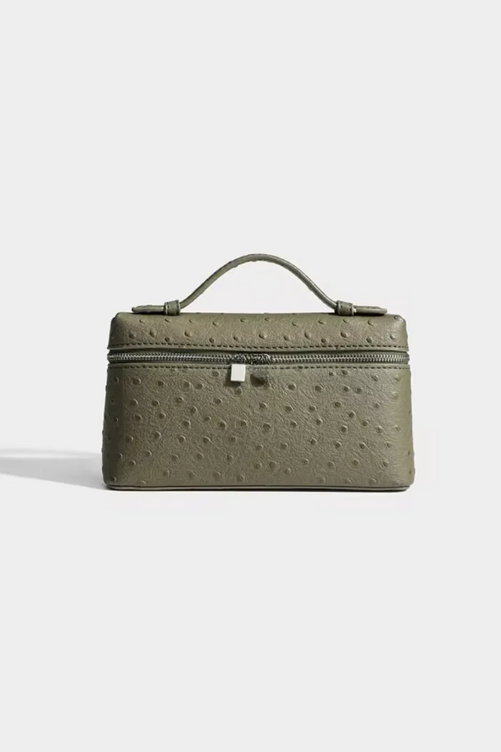 Women’s Ostrich-Textured Sling Clutch Bag