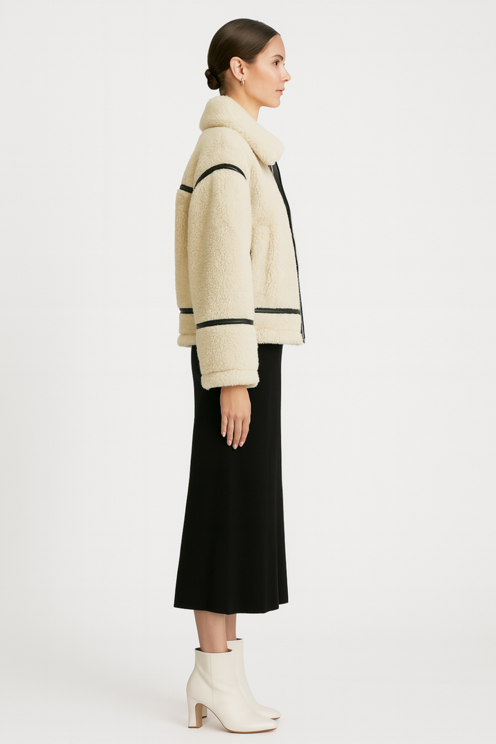 Women’s Fleece Zip Oversized Jacket