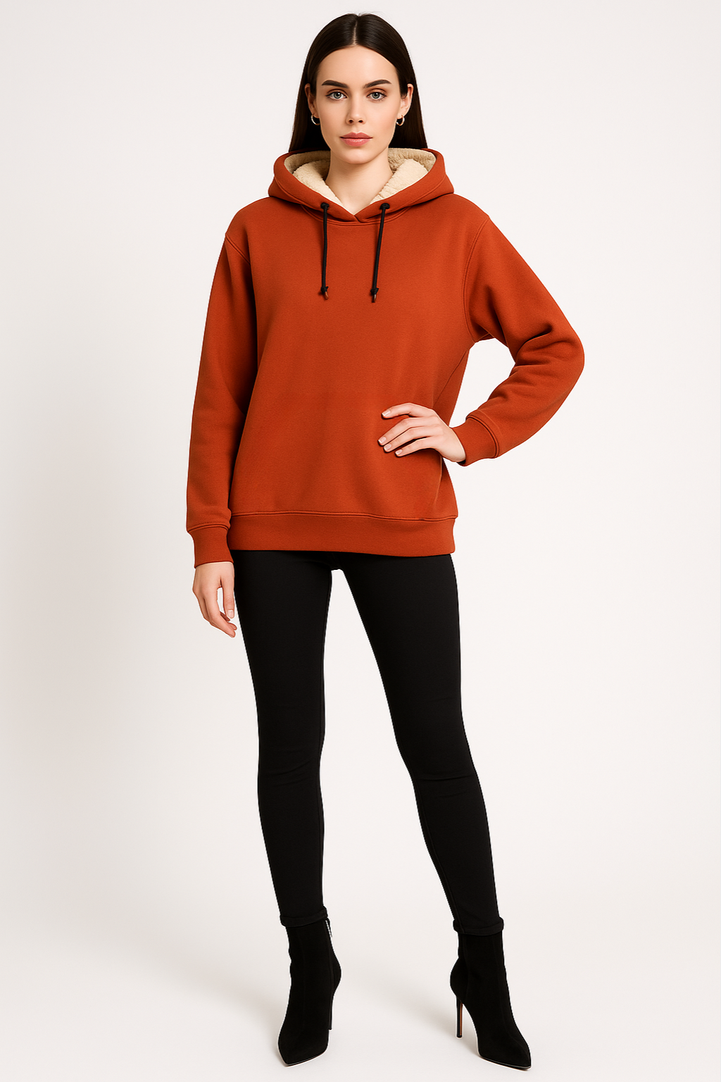 Women’s Pullover Hoodie with Fleece Lining