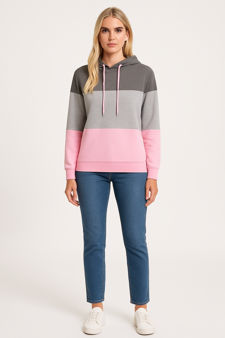 Women’s Relaxed Fit Color Block Sweatshirt